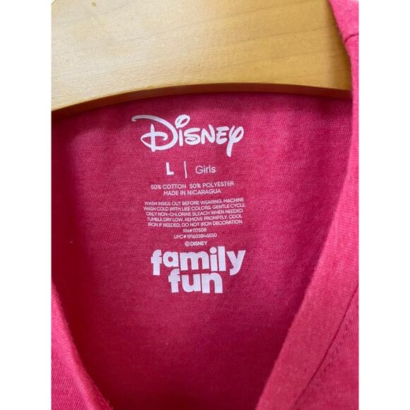 Disney Crew Neck Kids T-Shrit Mickey Mini Mouse Pink Youth L Large - Picture 3 of 3